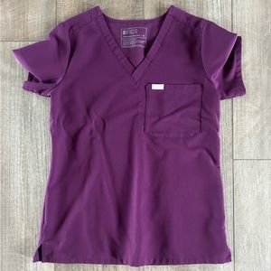 FIGS DEEP PURPLE CATARINA TOP